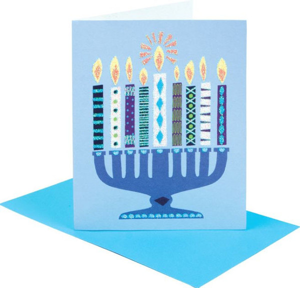 Papyrus Boxed Holiday Cards, Modern Menorah