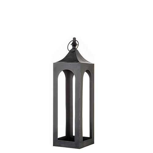 Raz Imports Distressed Black Lantern, 21.5" (4117023)