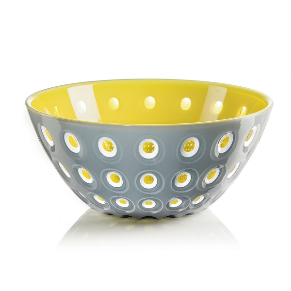 Guzzini Le Murrine 9.75" Bowl, Gray/Yellow