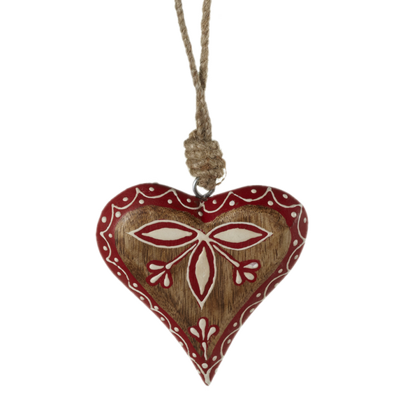 Midwest Ornament, Patterned Heart - Style #2 (143175)
