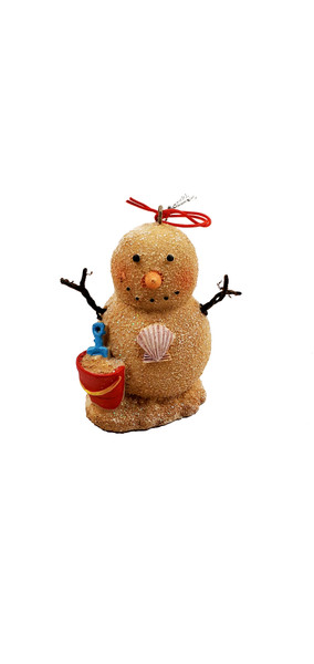 Midwest CBK Sandy Snowman Ornament, Sand Bucket (MX179820C)