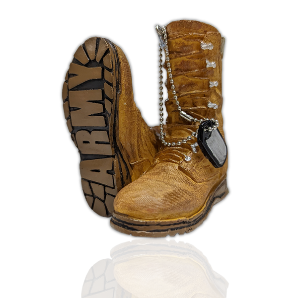 Midwest CBK Military Boot Ornament, Army