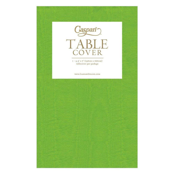 Caspari Paper Table Cover, Moiré Moss Green (9734TCP)