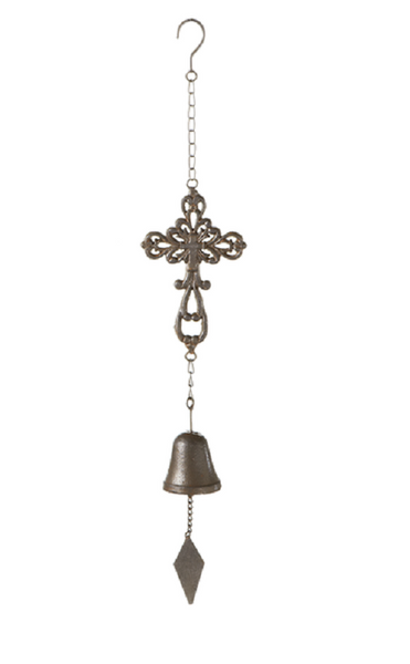 Midwest CBK Cross Wind Chime, Open Baptismal Cross