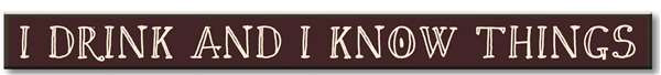 My Word Skinnies Sign, I Know Things