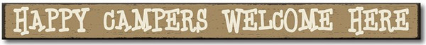My Word Skinnies Sign, Happy Campers