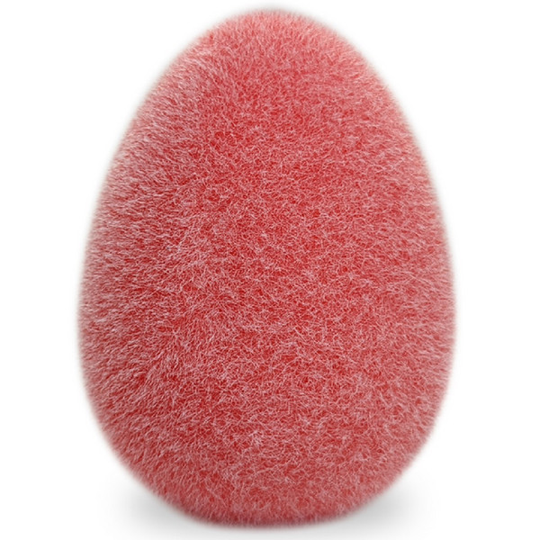 180 Degrees 6.5" Flocked Egg, Pink (WH0097D)