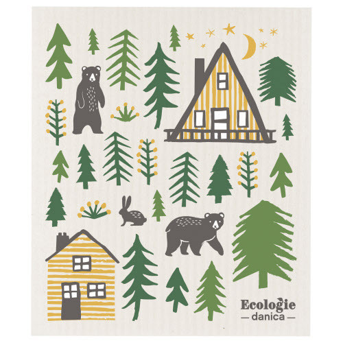 Now Designs Swedish Sponge Dishcloth, Wild Life (2000131)