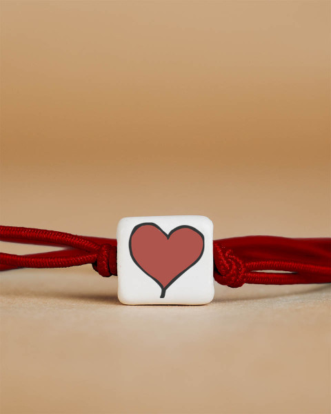 Mudlove Doodle Bracelet, Heart 2