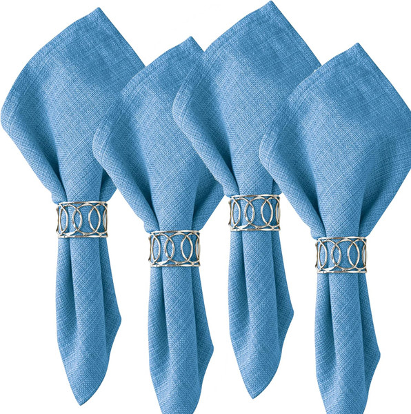 Park Designs Casual Classics Napkins, Cornflower - Set of 4 (111-02D)