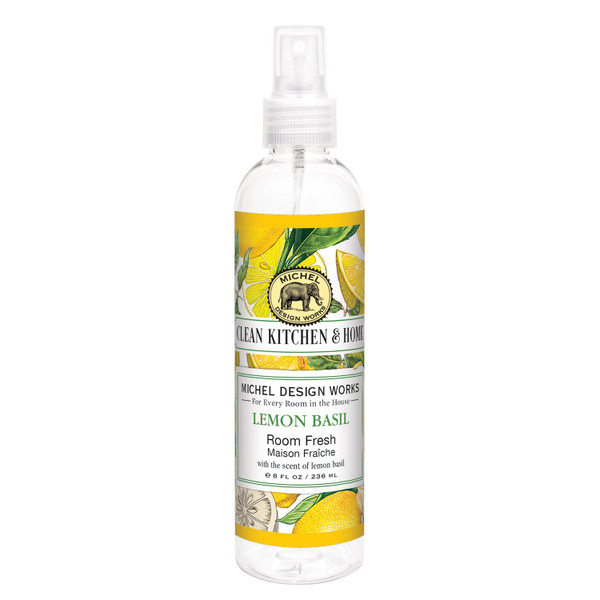 Michel Design Works Room Fresh Spray, Lemon Basil