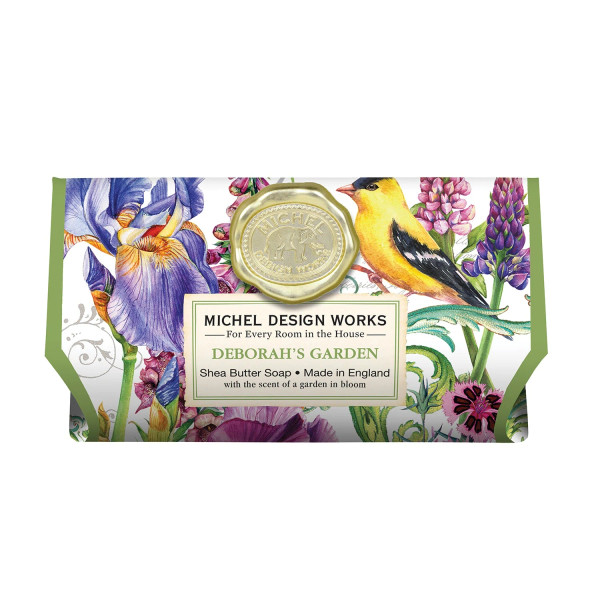 Michel Design Works Large Bath Soap Bar, Deborah's Garden (802372)