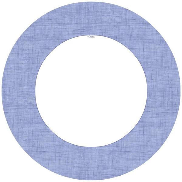 Caspari Round Paper Dinner Plates, Linen Lavender - 2 Packs (11379DP)
