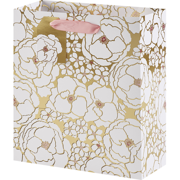 The Gift Wrap Company Medium Gift Bag, Golden Bliss