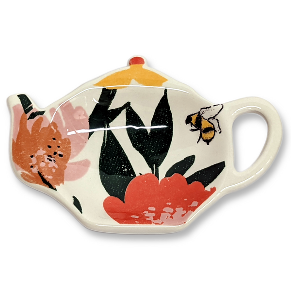 TAG Bee Blossom Teabag Holder, White (G15212B)