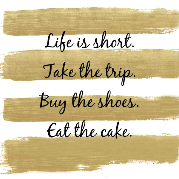 Paperproducts Design Beverage Napkins, Life is Short - 2 Packs (1252665)