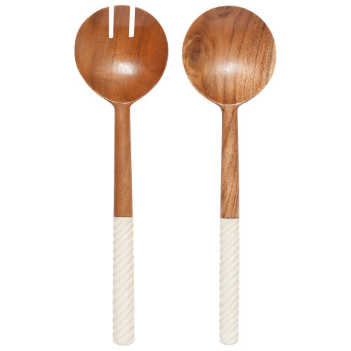 Now Designs Salad Servers, Acacia