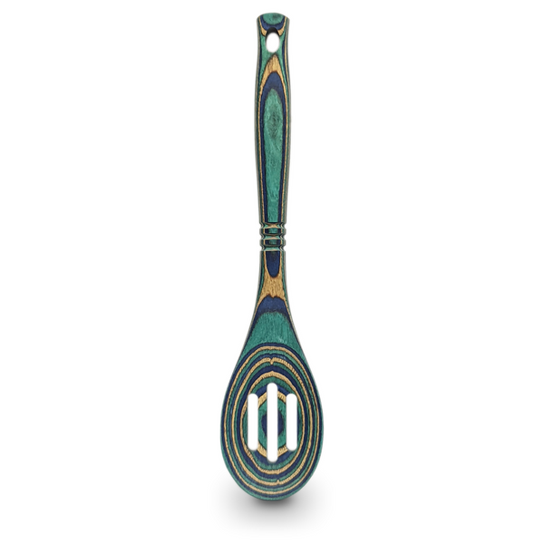 Island Bamboo Slotted Spoon, Peacock Pakka (41387)