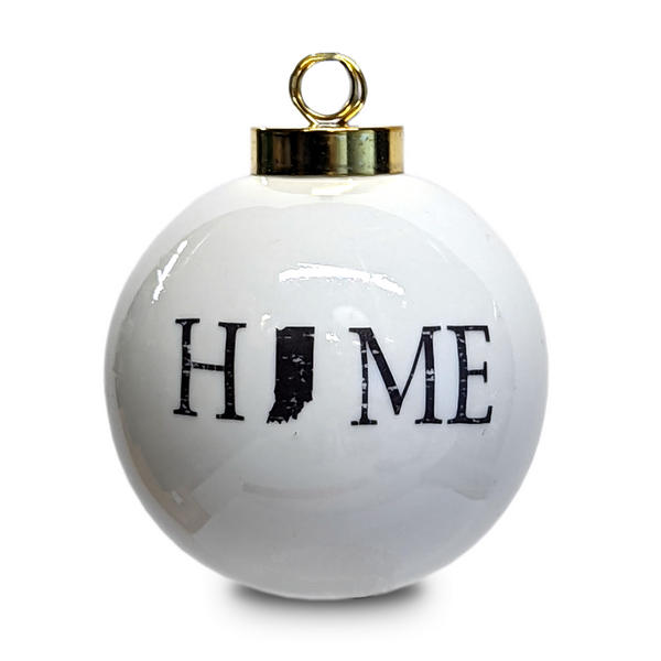 The Dish "Home" Ball Ornament, Indiana - Small