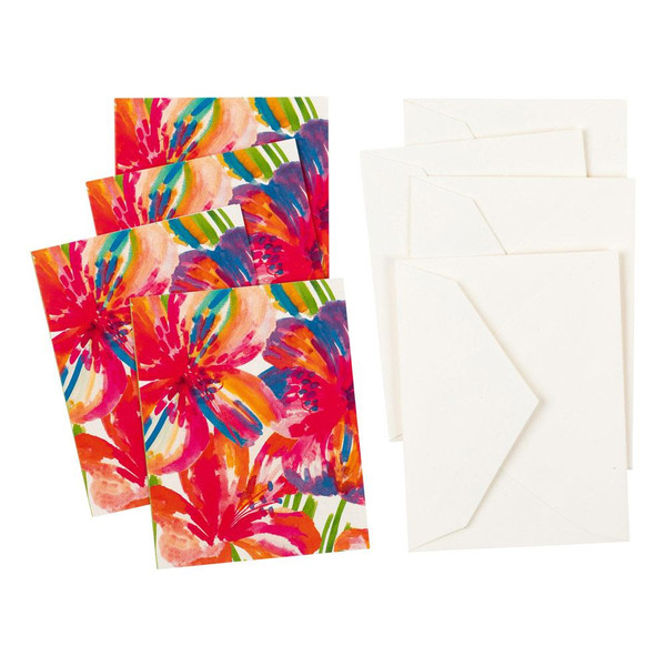 Caspari Gift Enclosure Cards, Floral Pop (8961ENC)