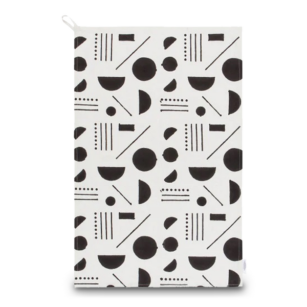 Now Designs Block-printed Dishtowel, Domino (7002584)