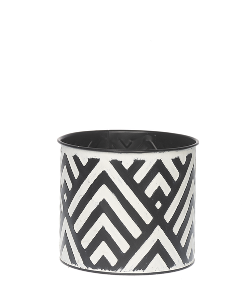 Midwest CBK Mini Black & White Planter, Large