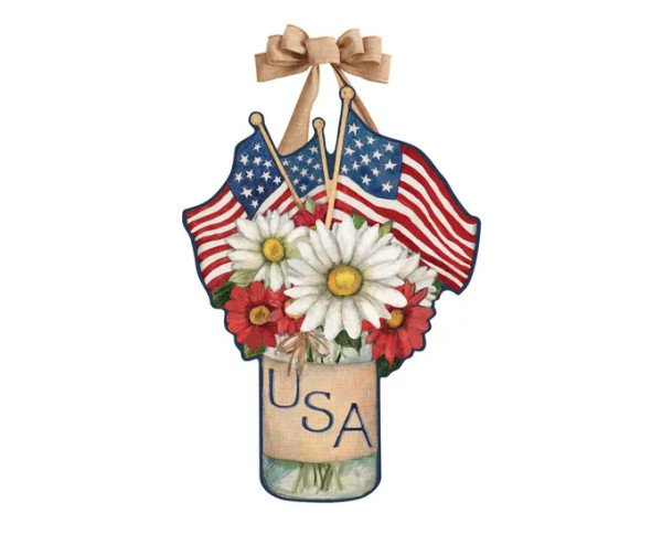 Studio M Door Décor, USA Mason Jar