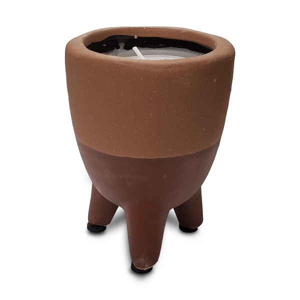 TAG Footed Citro Pot, Brown (G15029B)