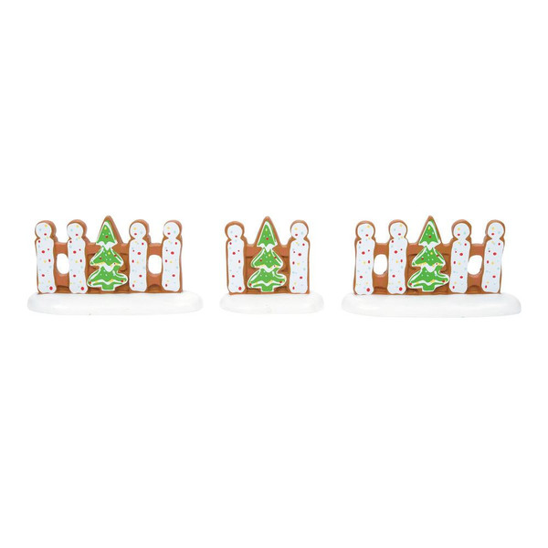 Department 56 Village Accessories Gingerbread Christmas Fence (6009793)