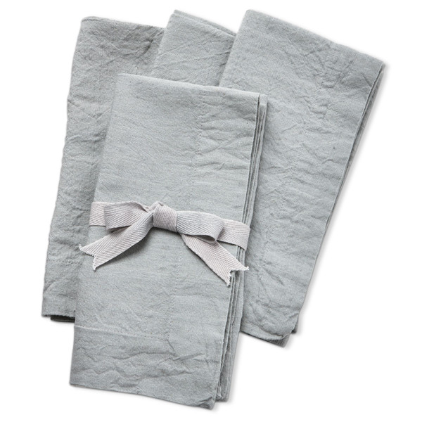 TAG Threads Slub Napkin, Light Gray - Set of 4 (G14988)