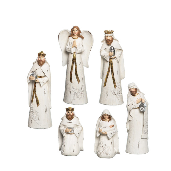 C&F Home Traditional Nativity Set with Leaves, Set of 6 (XFGH76344)