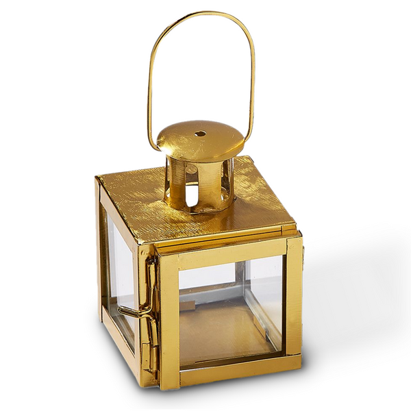 TAG Belvidere Tealight Lantern, Gold