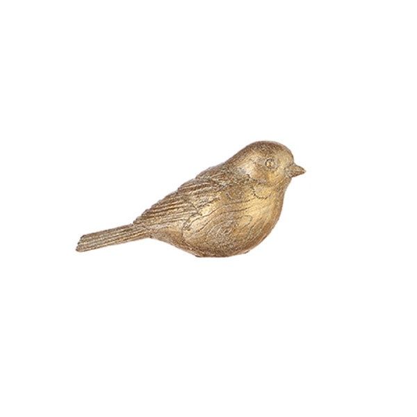 Raz Imports 5" Gold Leaf Bird  (X4211126)