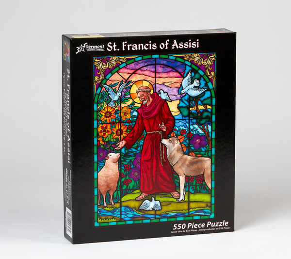 Vermont Christmas Company Jigsaw Puzzle, St. Francis of Assisi - 550 Piece (VC1205)