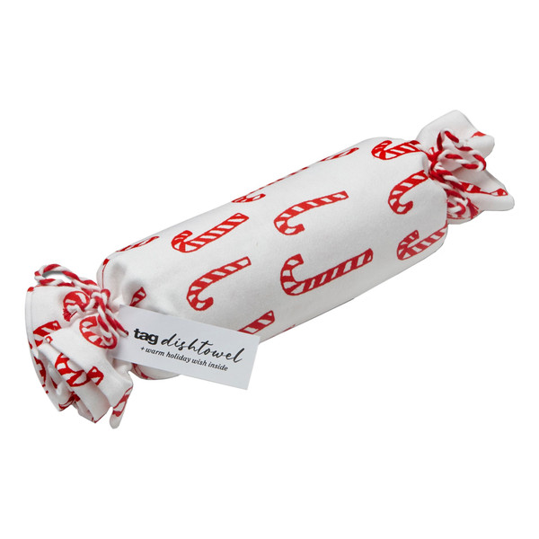 TAG Cracker Dishtowel, Candy Cane (G15837)