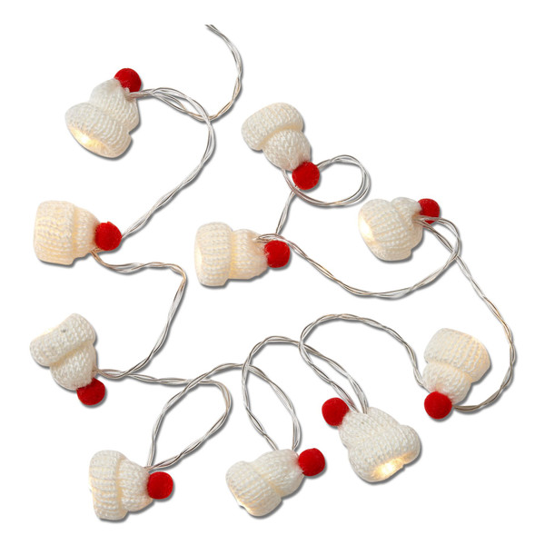 TAG String Lights, Knit Hat - White (G14691)