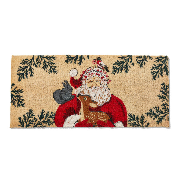 TAG Woodland Santa with Friends Estate Coir Mat (G15632)