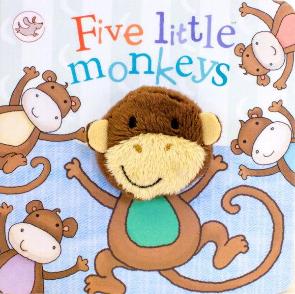 House of Marbles Finger Puppet Book, Five Little Monkeys (401911)