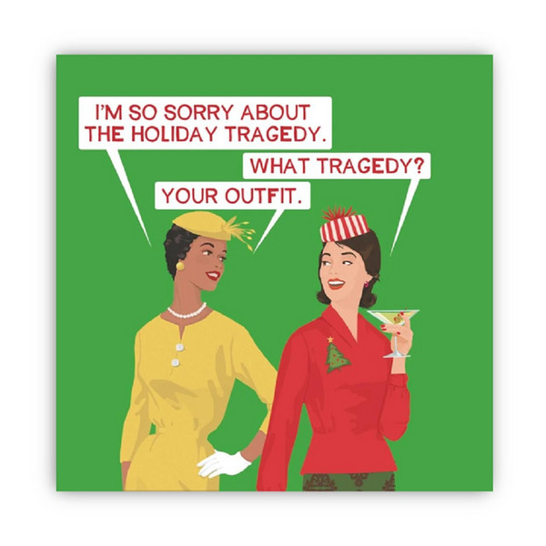 Paperproducts Design Beverage Napkins, Holiday Tragedy - 2 Packs (325001382)