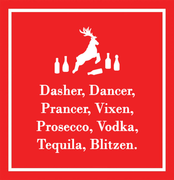 Paperproducts Design Beverage Napkins, Blitzen - 2 Packs (3253927)