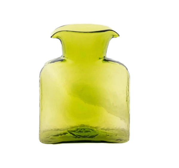 Blenko Glass Water Bottle, Olive (384OLIVE)