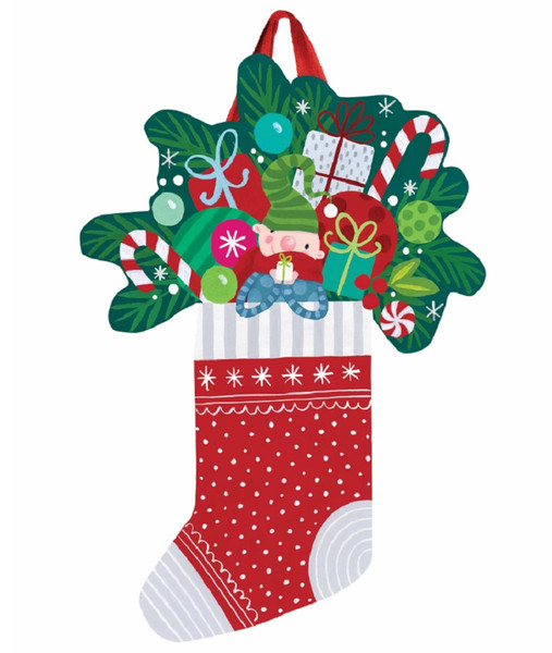 Studio M Door Décor, Christmas Stocking (DD6931)