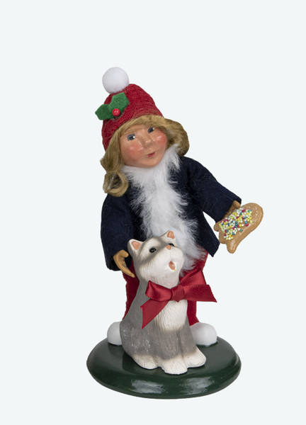 Byers' Choice Caroler, Toddler With Cat (1830)