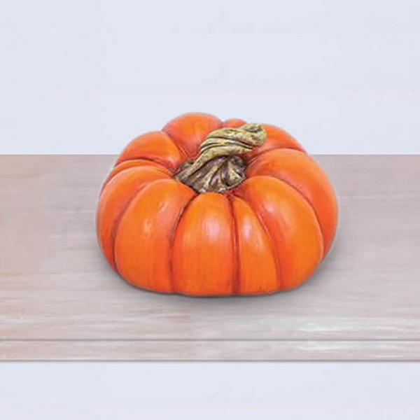 Hanna's Handiworks Autumn Patch Pumpkin, Dark Orange - Small (41163A)
