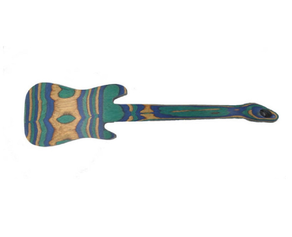 Island Bamboo Guitar Spatula, Peacock Pakka (41502)