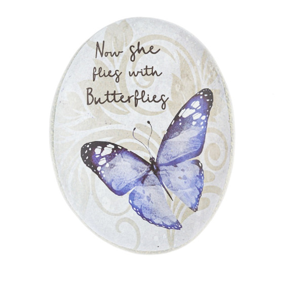 Midwest CBK Bereavement Spiritual Winged Memory Stone-Butterfly (ME186343B)