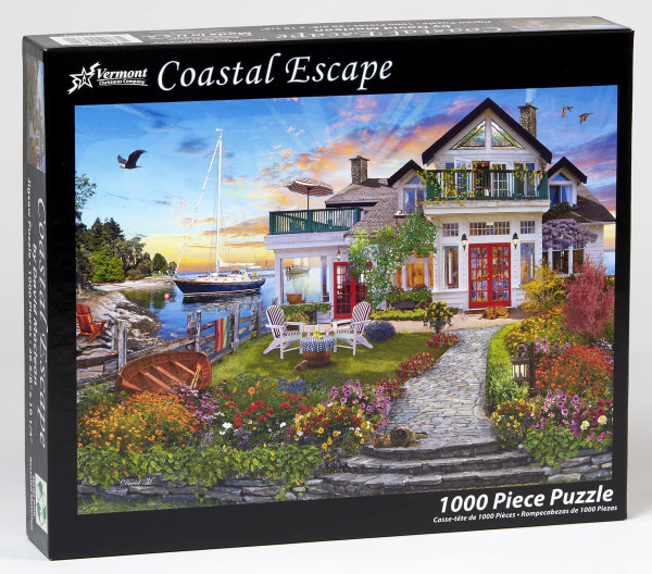 Vermont Christmas Company Jigsaw Puzzle, Coastal Escape - 1000 Piece (VC1213)