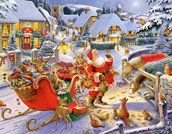 Vermont Christmas Company Advent Calendar, Santa & Friends (BB740)