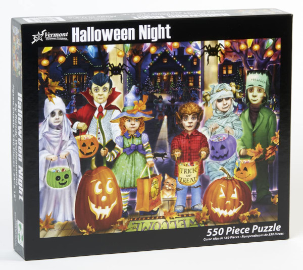 Vermont Christmas Company Jigsaw Puzzle, Halloween Night - 550 Piece (VC1236)