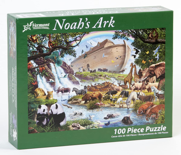 Vermont Christmas Company Jigsaw Puzzle, Noah's Ark - 100 Piece (VC1244)